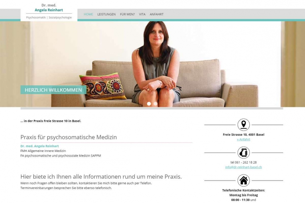 Psychosomatik Dr. Reinhart | ISS - Internet Services | websites, hosting & digital marketing
