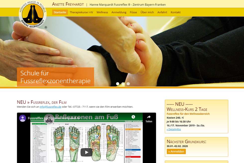 Fussreflex-Schule Freyhardt | ISS - Internet Services | websites, hosting & digital marketing