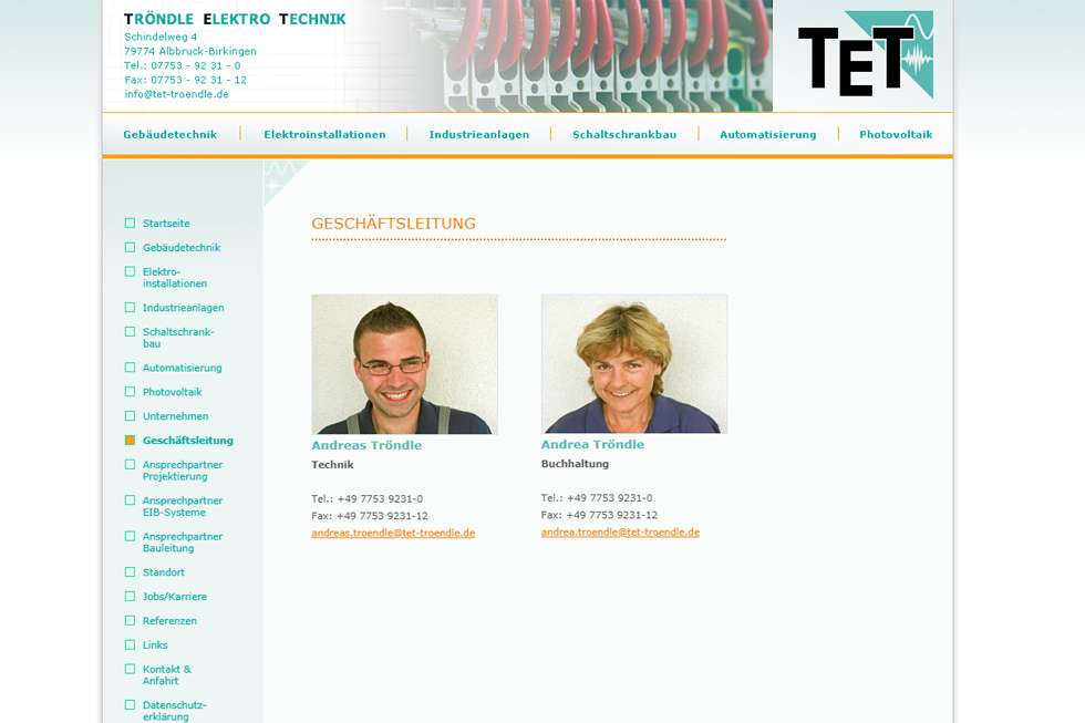 TET Tröndle | ISS - Internet Services | websites, hosting & digital marketing
