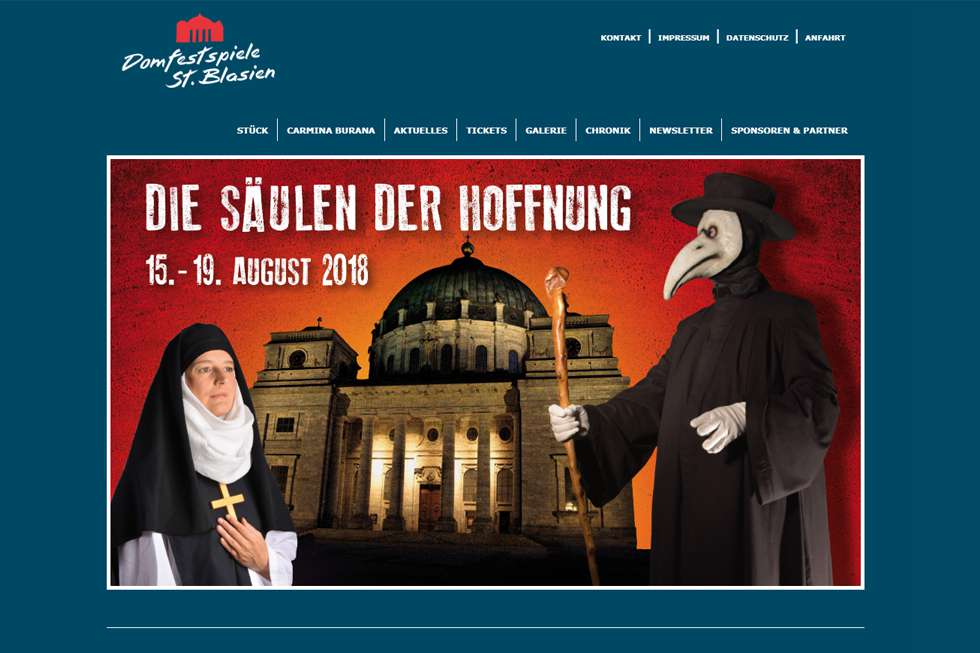 Domfestspiele St. Blasien | ISS - Internet Services | websites, hosting & digital marketing