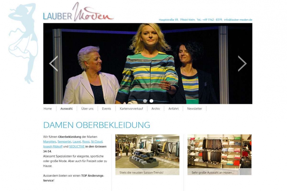 Lauber Moden | ISS - Internet Services | websites, hosting & digital marketing