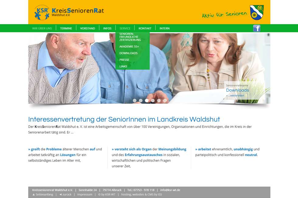 Kreisseniorenrat Waldshut | ISS - Internet Services | websites, hosting & digital marketing