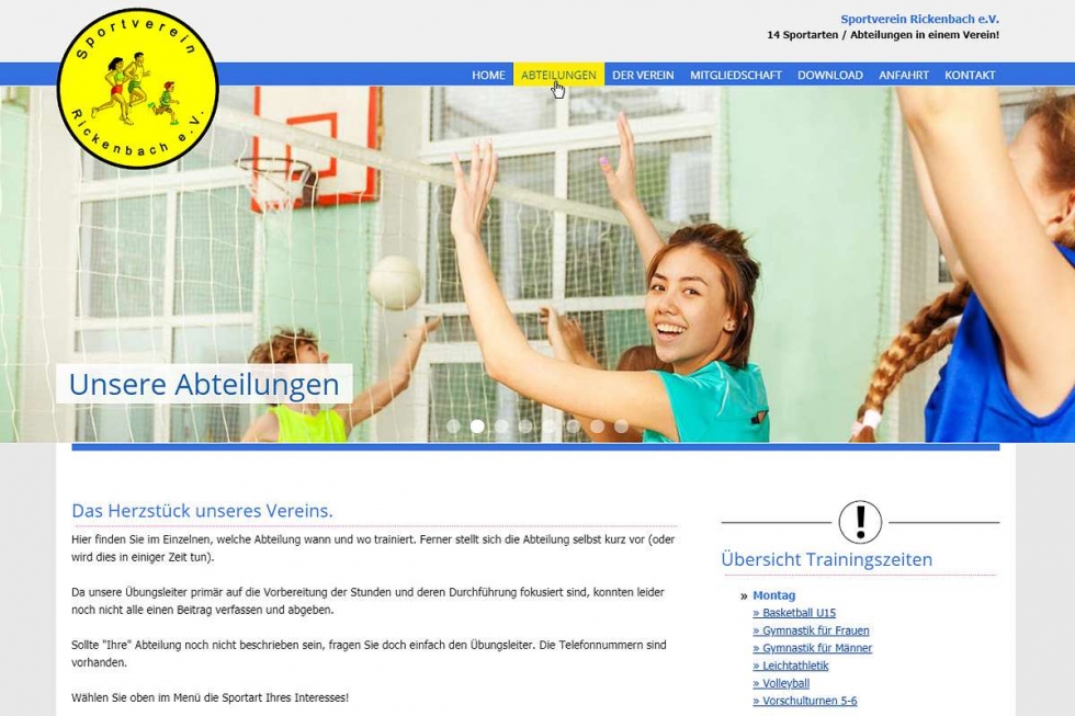 Sportverein Rickenbach | ISS - Internet Services | websites, hosting & digital marketing